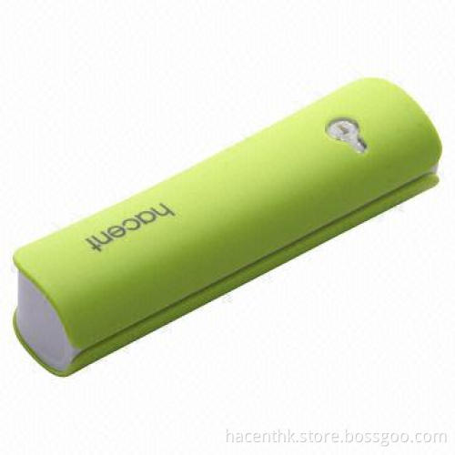 Fashionable mobile power bank 2,800mAh With LED flashlight